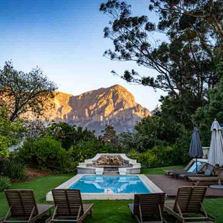Pool Banhoek Corner Guest House Stellenbosch Südafrika