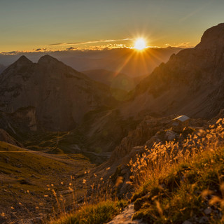Pedrotti Hütte Brenta Sonnenaufgang Berge