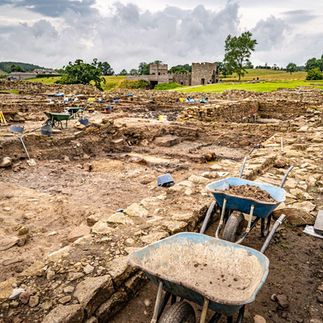 The Roman Fort of Vindolanda on Hadrian's Wall Excavations