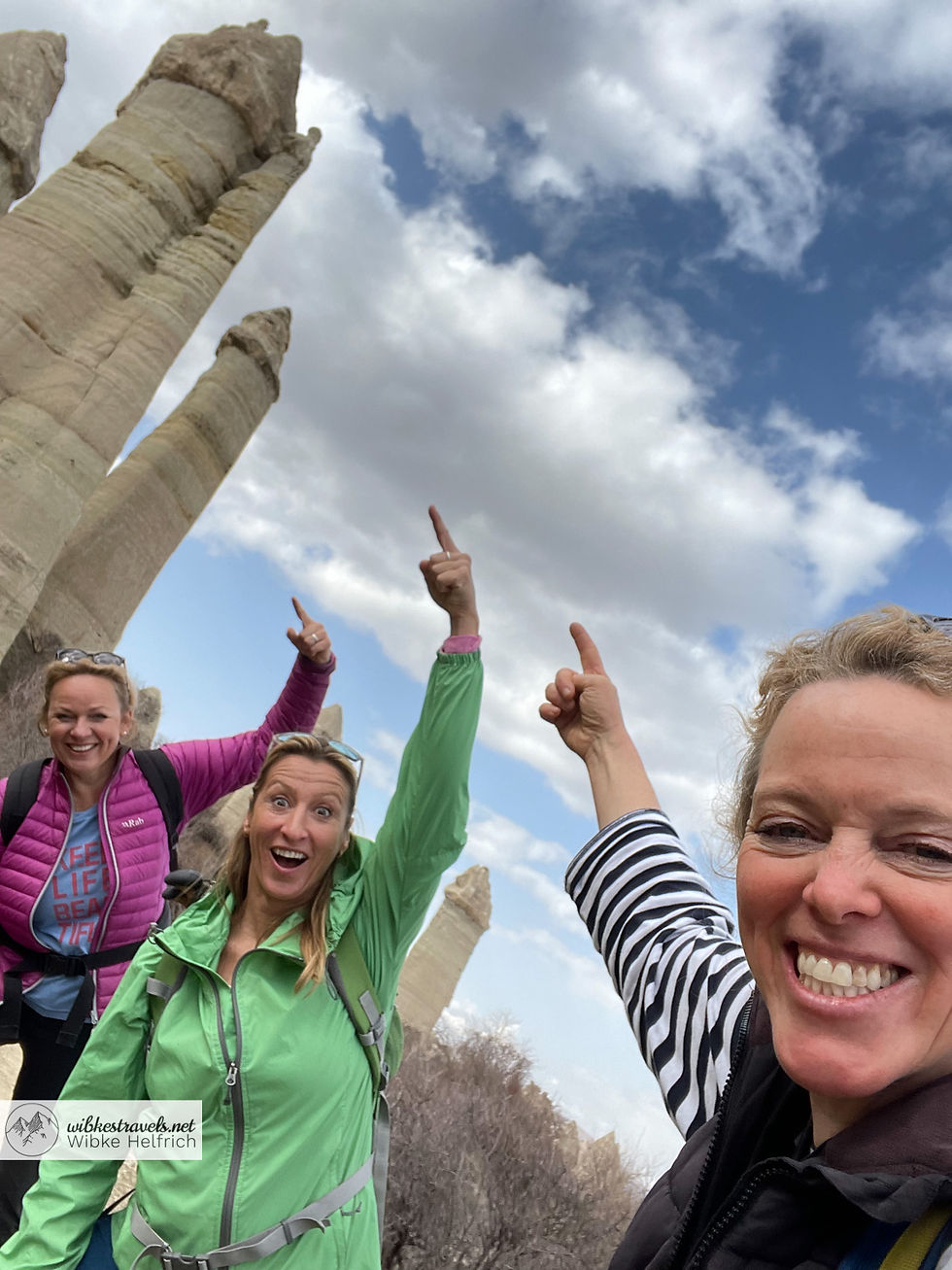 Having fun in the Love Valley in Cappadocia/Turkey