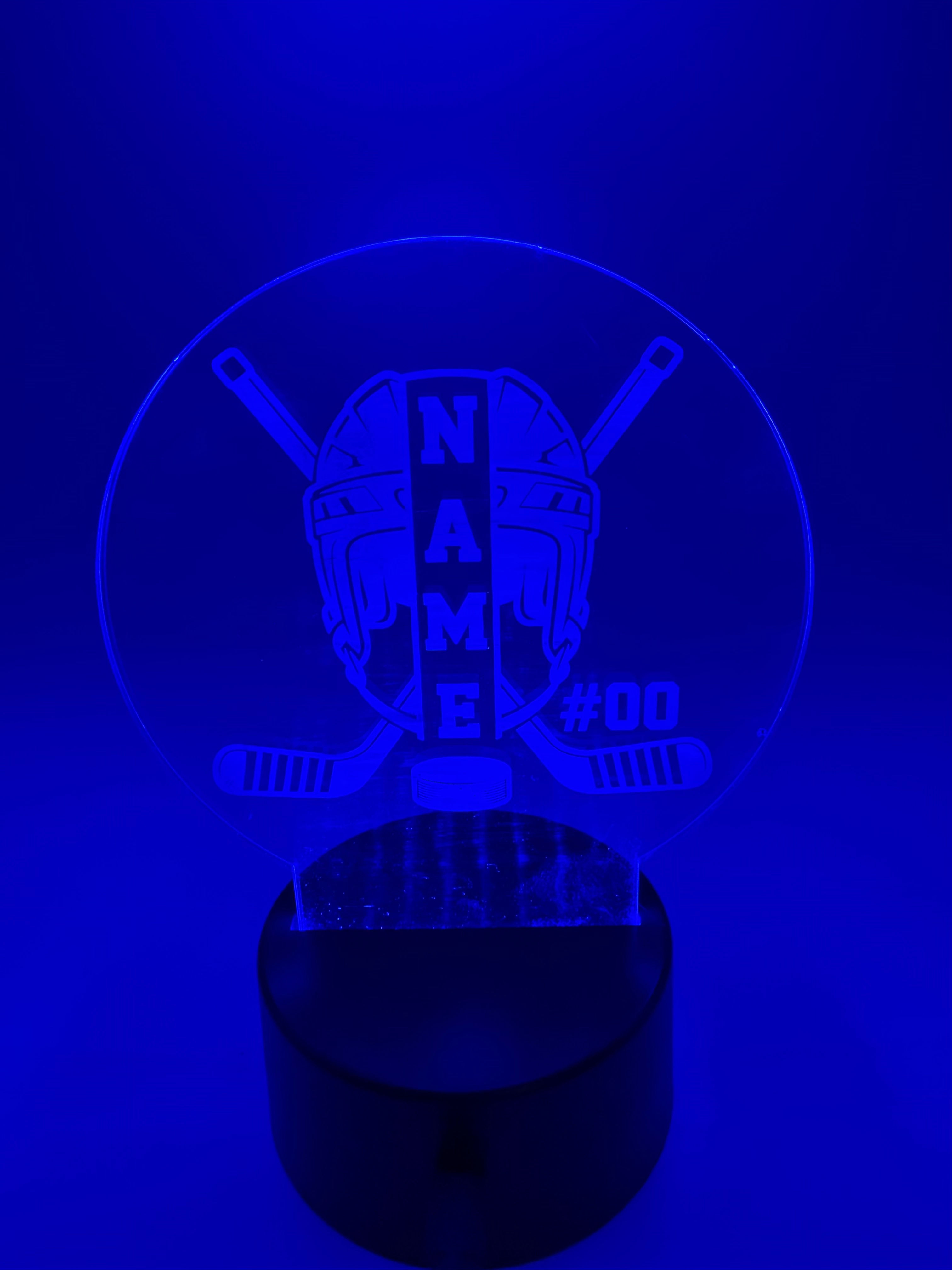 Hockey acrylic LED light