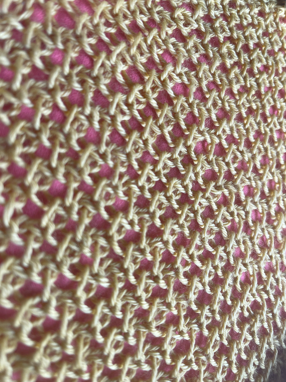 Thumbnail: BKB Breathy Bandana Sunflower zoom on eyelets