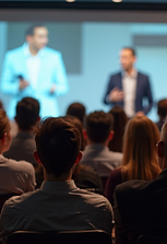 Attendees-listen-intently-to-a-keynote-speaker-in-a-modern-conference-setting-under-profes