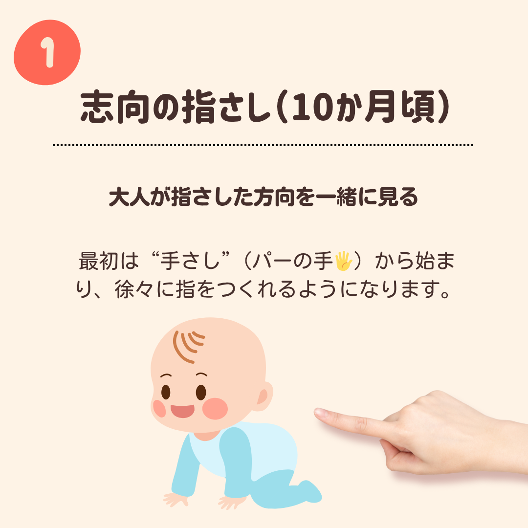 【乳幼児の発達】指さしの種類について