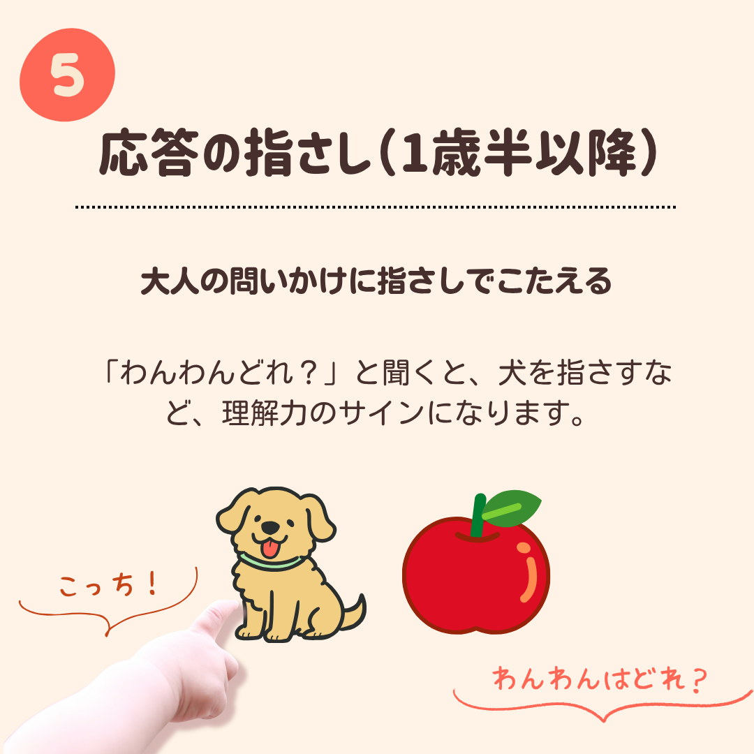 【乳幼児の発達】指さしの種類について