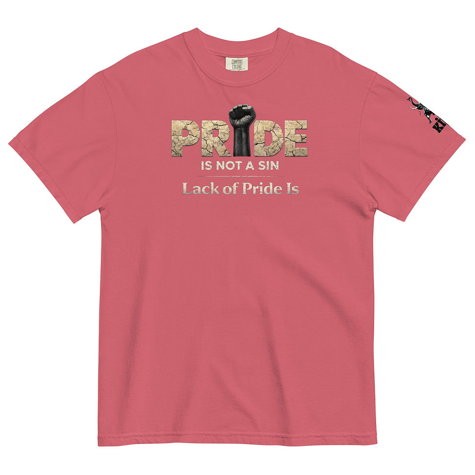 Thumbnail: Black Pride Unisex garment-dyed heavyweight t-shirt