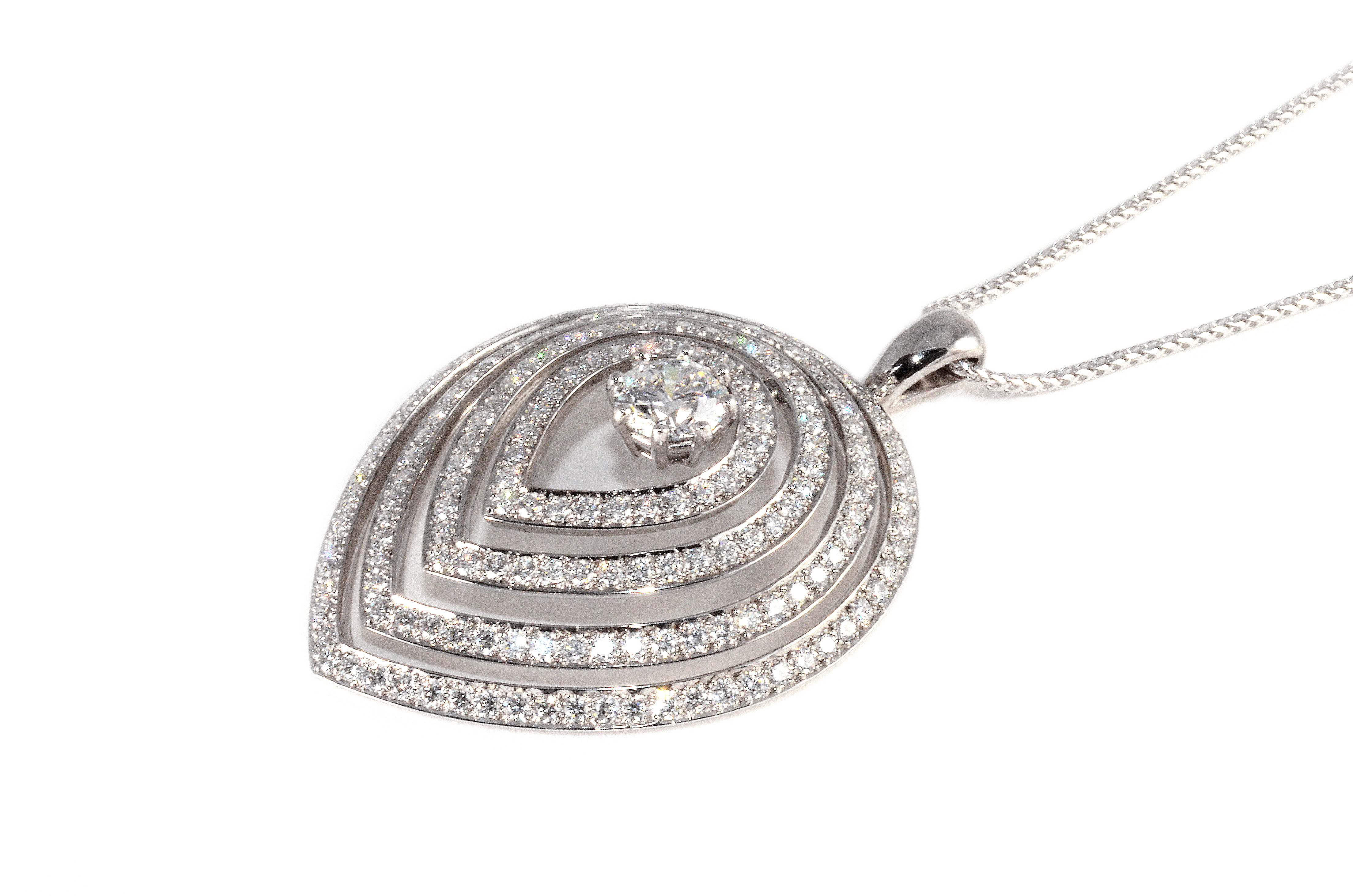 Commission diamond pendant