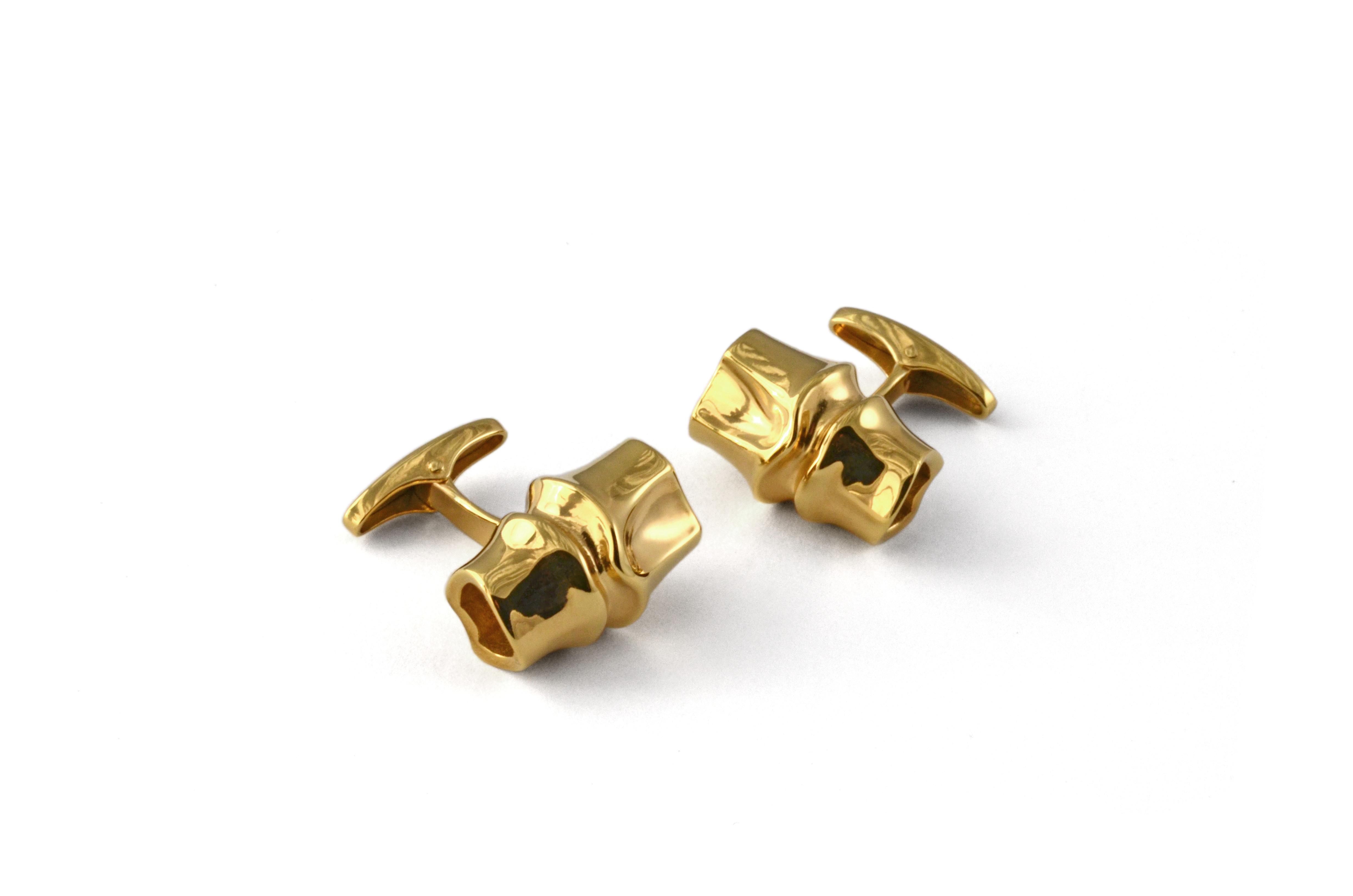 Bamboo cufflinks