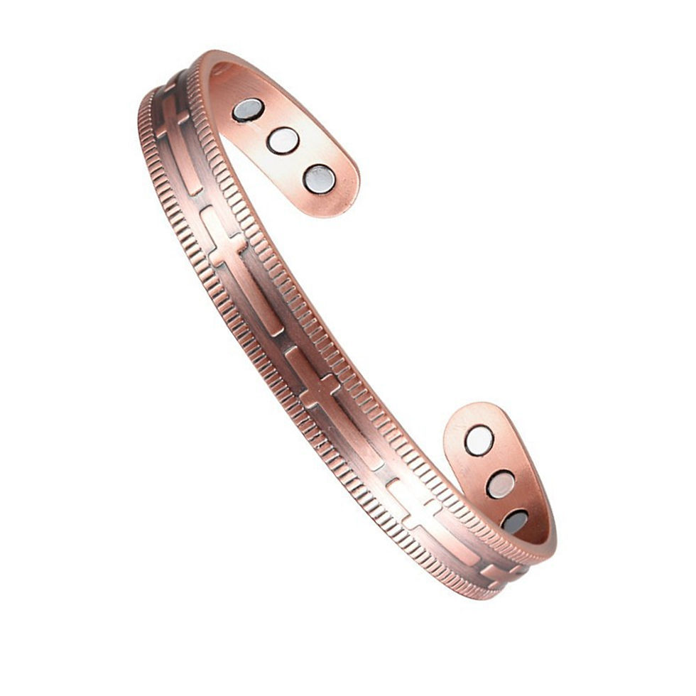 Miniatura: Vintage European and American style magnetic energy wristband bracelet, antique