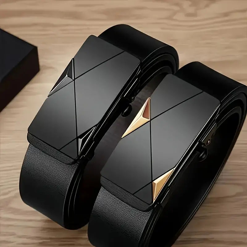 Men's Business Belt Alloy Automatic Buckle Belt Fashion Belt Luxury Jeans Belt P
