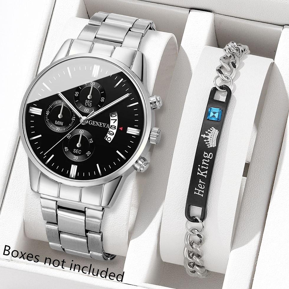 Miniatura: Fashion Men Stainless Steel Watch Luxury Calendar Quartz Wrist Watch Mens Busine