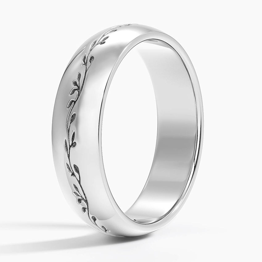 Thumbnail: Verdure Engraved Ring 5mm