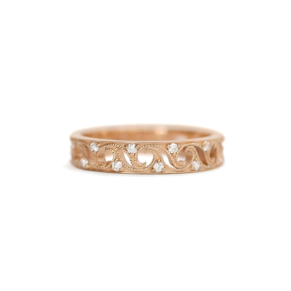 Wave Diamond Ring