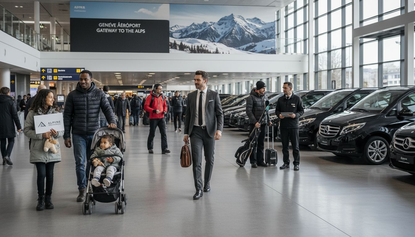 Geneva airport transfer explained with types, booking process, features, pricing, and how to choose the best option for skiers and winter sports tourists.