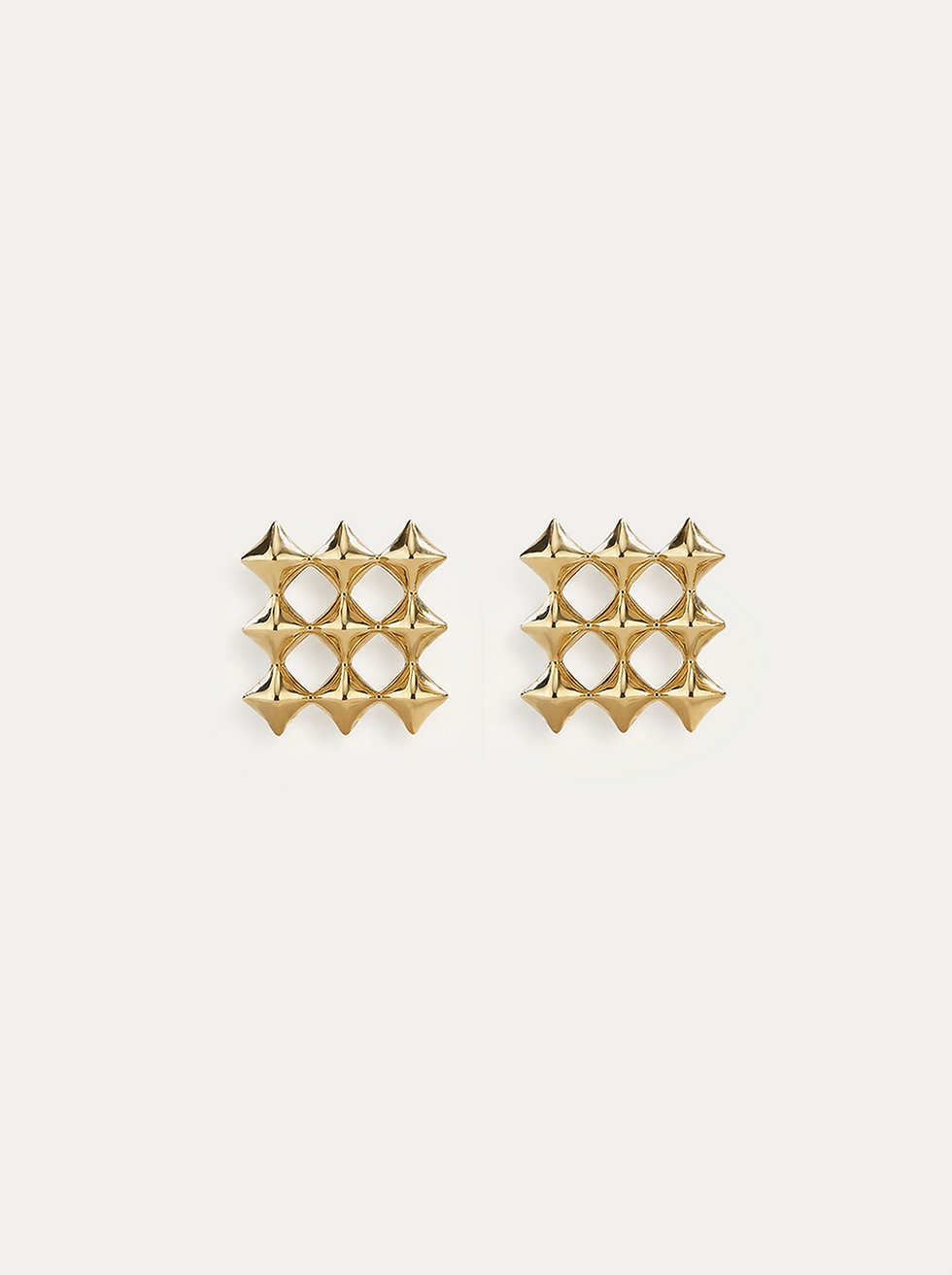 Anti-tarnish 24k gold stud earrings, Star Cluster Stud Earrings — June Gold Forming™