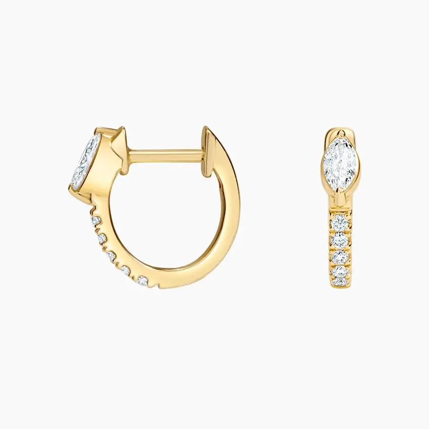 Thumbnail: Taylor Lab Diamond Huggie Earrings