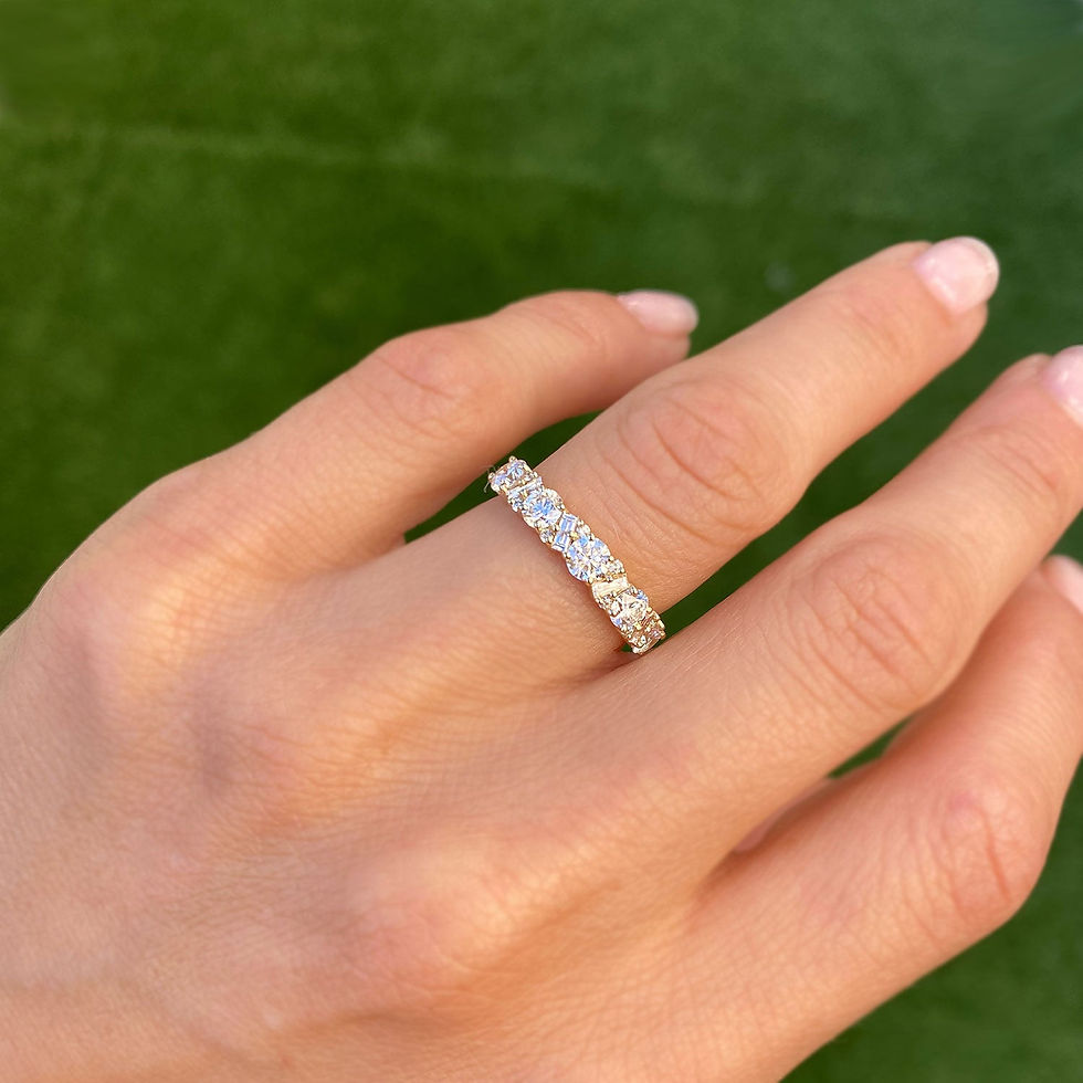 Thumbnail: Luxe Diamond Mosaic Confetti Band