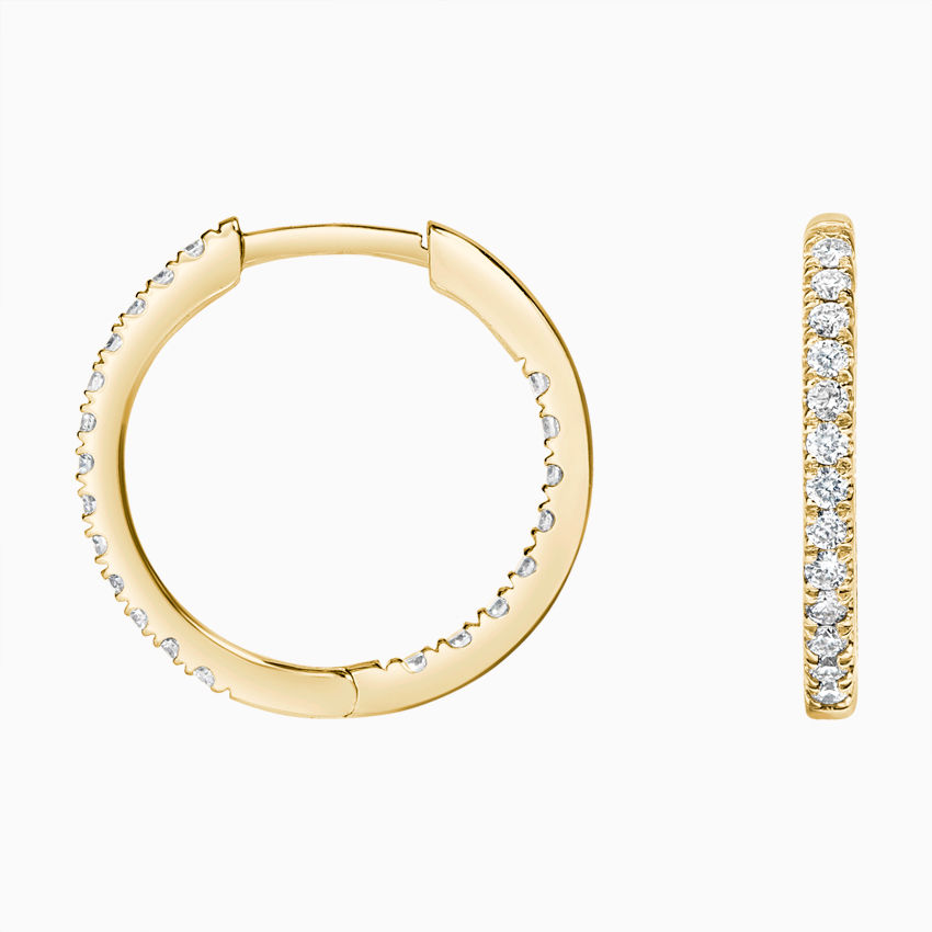 Thumbnail: Perfect Hoop Diamond Earrings
