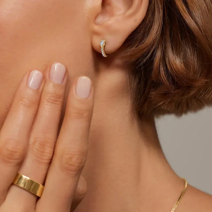 Thumbnail: Taylor Lab Diamond Huggie Earrings