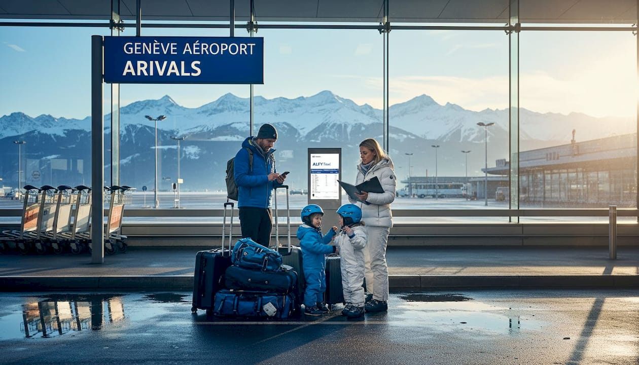 Family ski transfers from Geneva Airport made easy