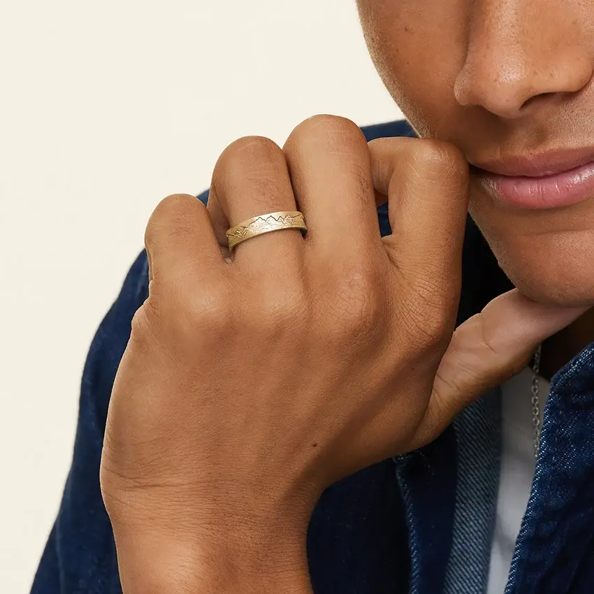 Thumbnail: Rockies Wedding Ring 5mm