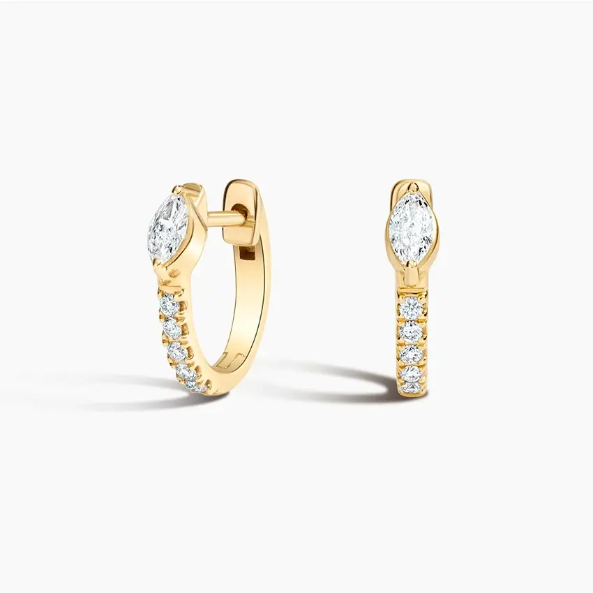 Thumbnail: Taylor Lab Diamond Huggie Earrings