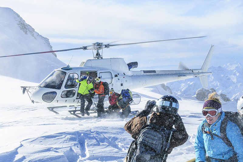 Heli-skiing, sledding, and winter hiking trails.