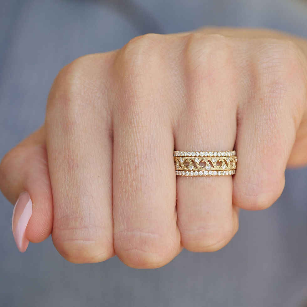 Thumbnail: Wave Diamond Ring