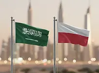 Saudi Arabia flag and Poland flag side by side for Saudi Arabia E-Visa application.