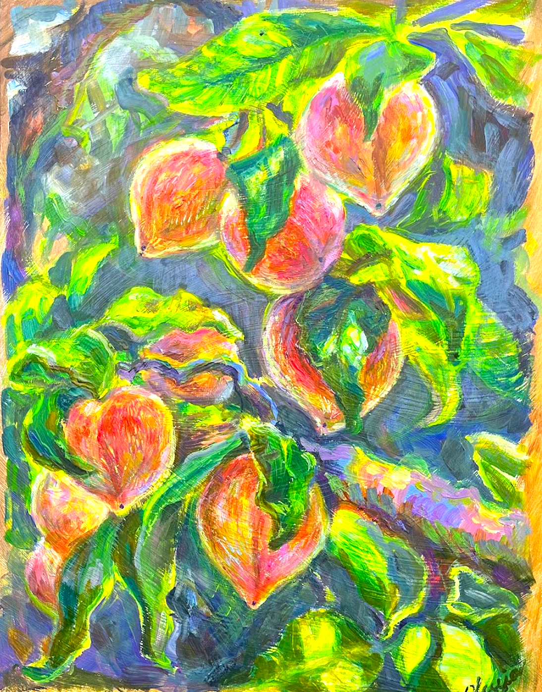 Cluster of Peaches