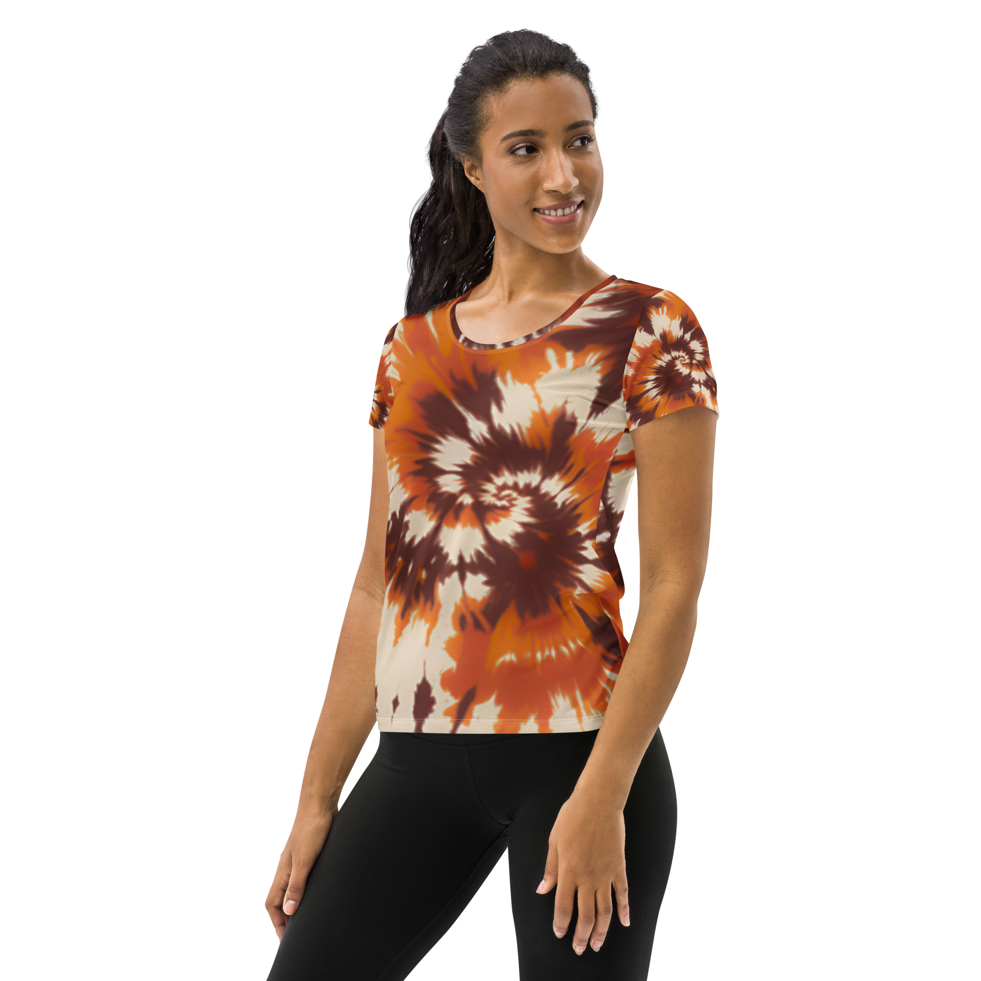 Spice Swirls: Women's Athletic T-Shirt
