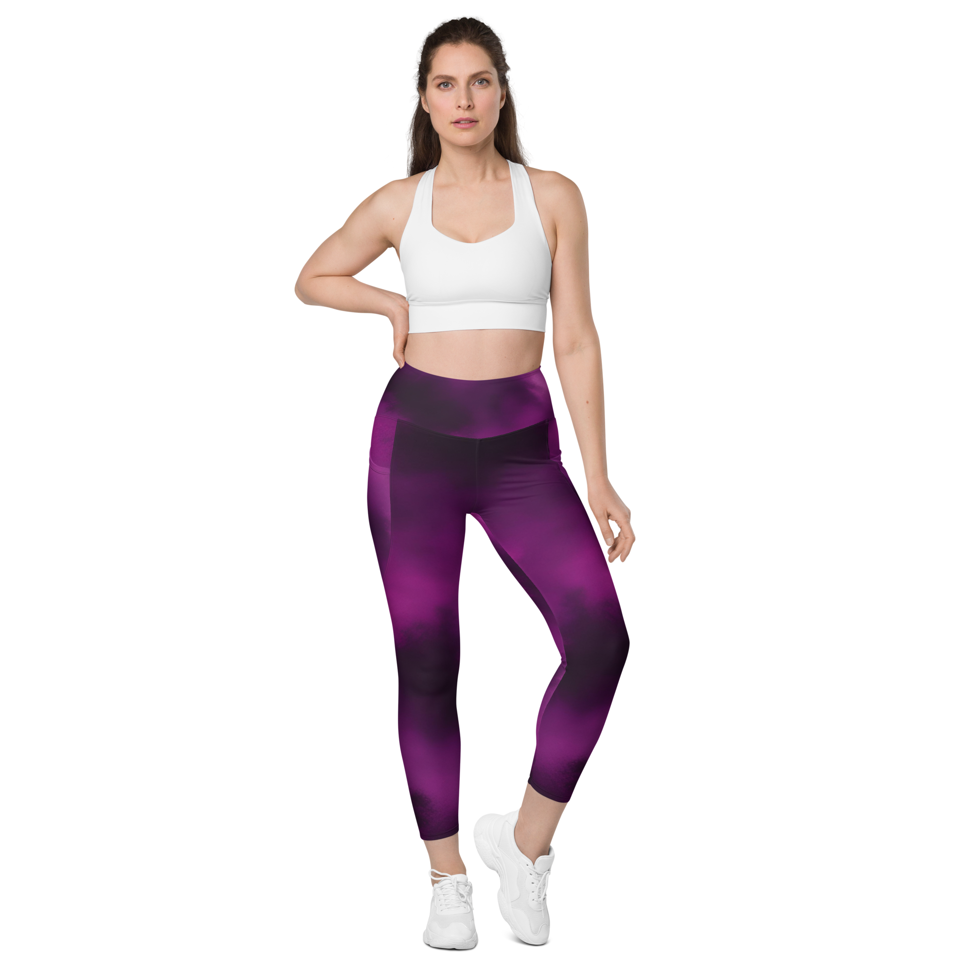 Midnight Mist: Leggings with pockets