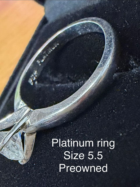Thumbnail: preowned platinum engagement ring