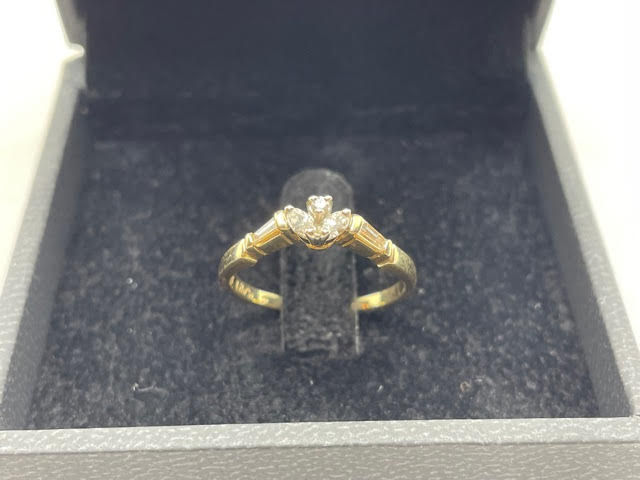 Thumbnail: 14k gold diamond Marquise ring