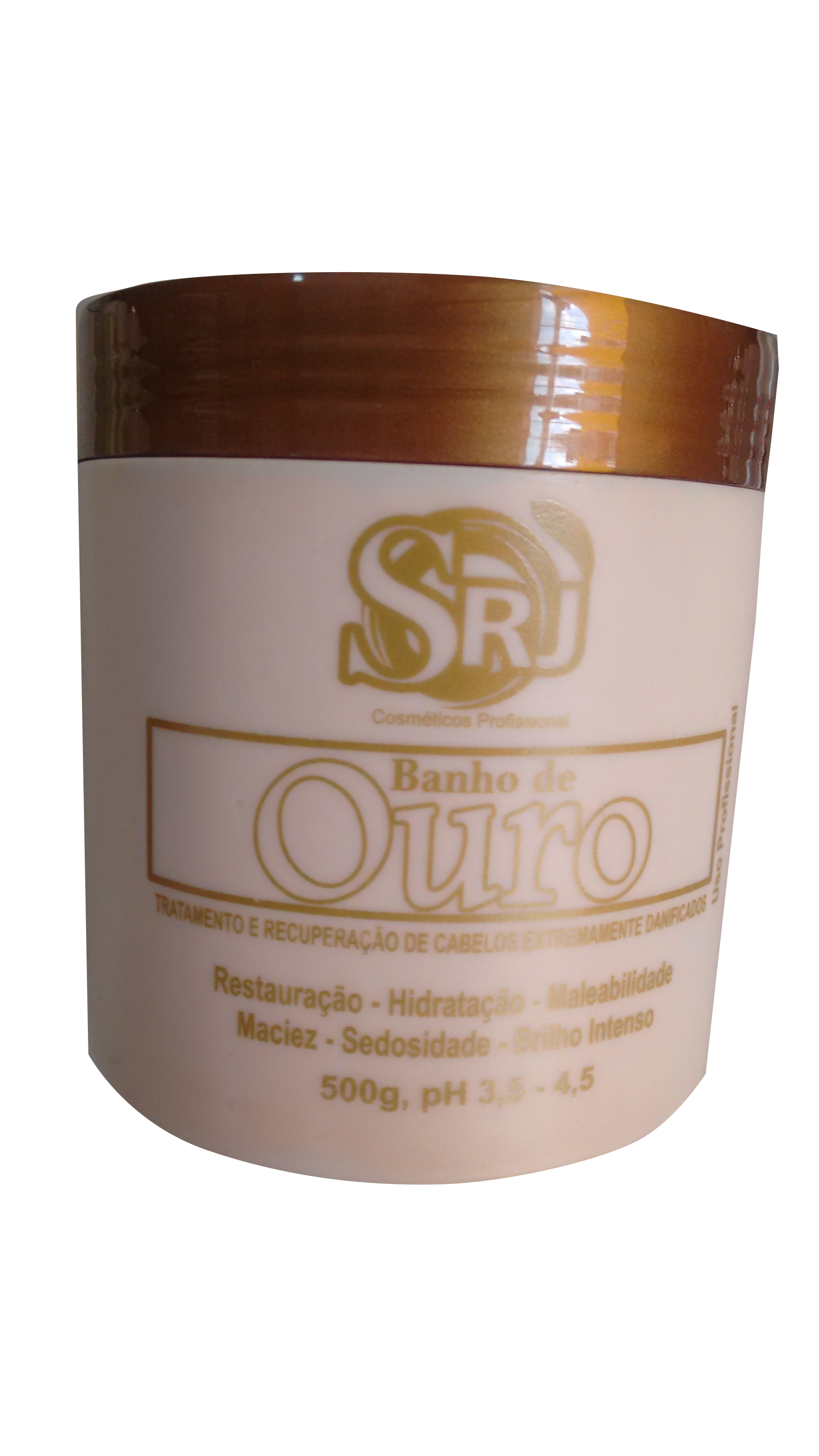 MÁSCARA DE HIDRATAÇÃO BANHO DE OURO