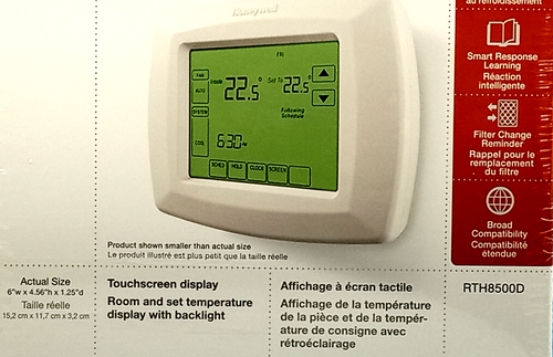 Programmable Thermostat Honeywell Rth8500d1013 Touch Screen