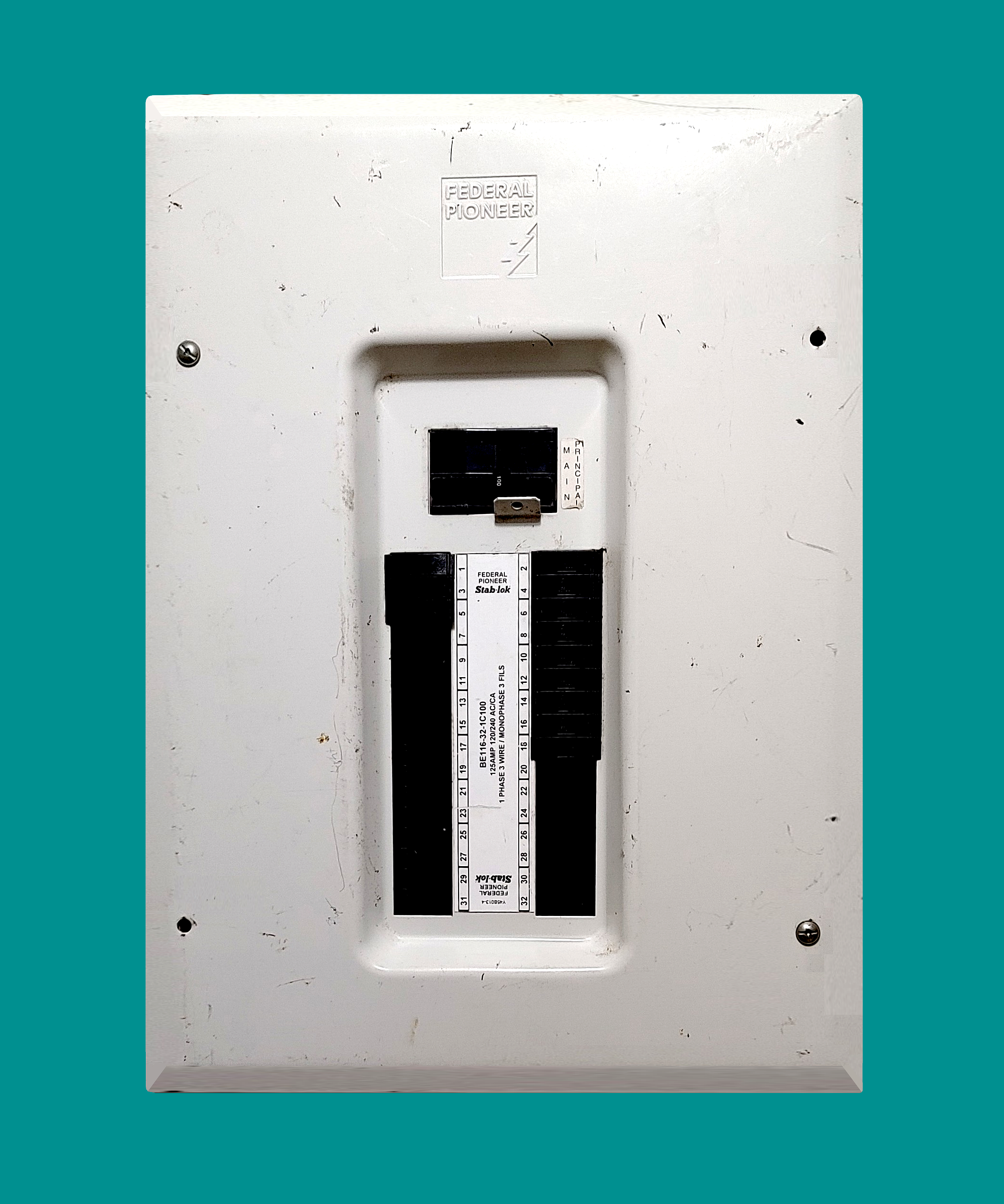 100 A Stab-lok Panel With Main and 30 breakers