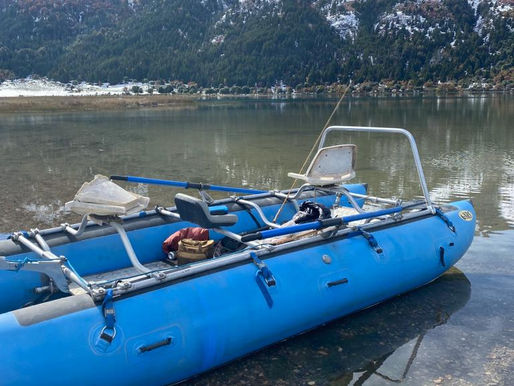 When does the fly-fishing season start and end in Argentine Patagonia?