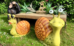 Giant Friendly Snail Statues
