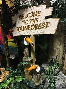 Welcome to the Rainforest Sign Prop