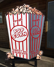 Giant Popcorn Bucket prop Hire