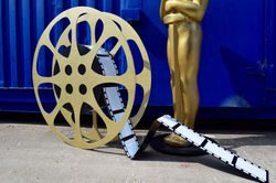 Giant Movie Reel Spool Prop
