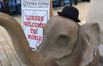 elephant prop hire london welcomes the w