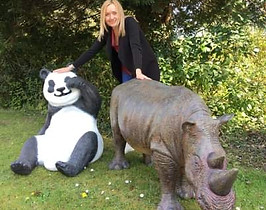 Giant Rhino Life Sized Model