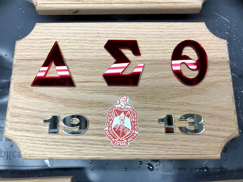 Μικρογραφία: GREEK Fraternity and Sorority Wall Plaque W/Date & Crest-Dp002