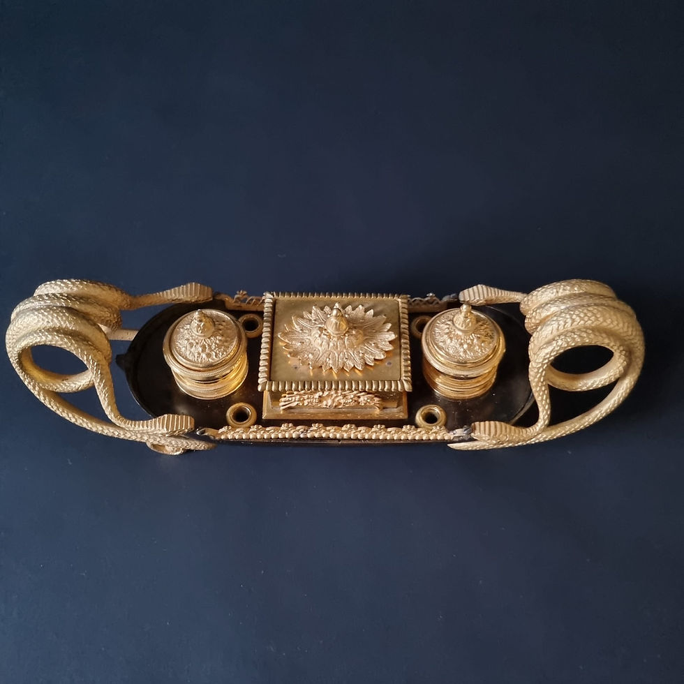 Thumbnail: Rare encrier de la fin du XVIIIème, époque Empire-Consulat.