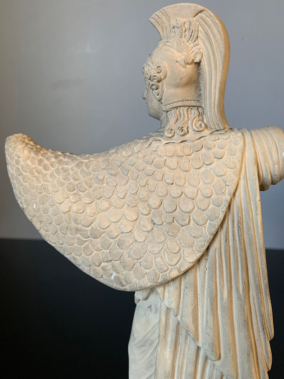 Thumbnail: Athéna Promachos: Sculpture en terre cuite, fin XIXème.