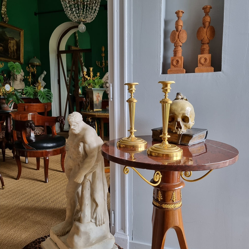 Thumbnail: Claude Galle, Rare pair of candlesticks from the Louis XVI-Directoire period.