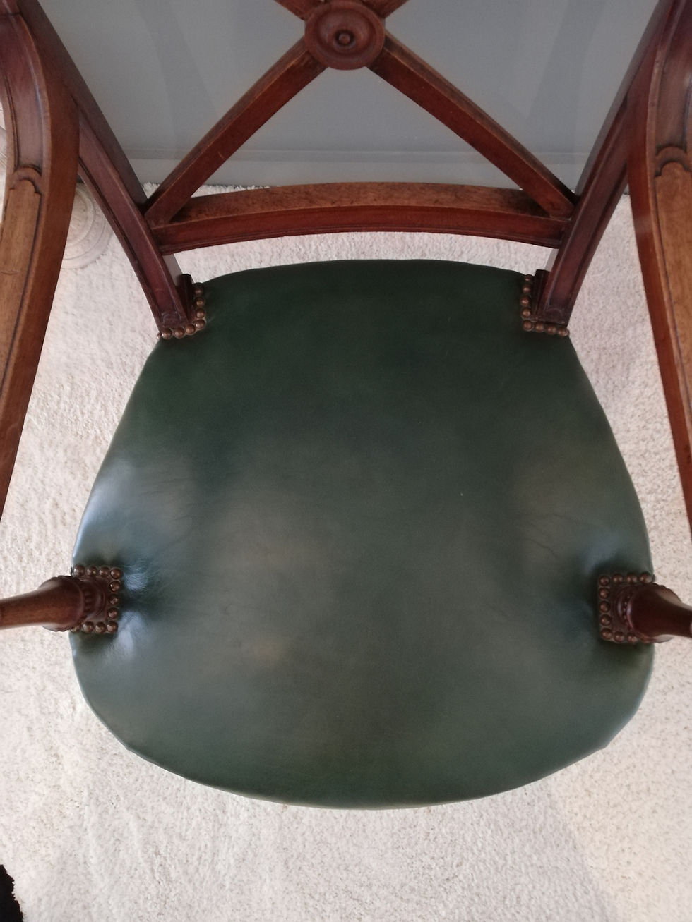 Miniature : Époque Directoire: Fauteuil à l'étrusque.