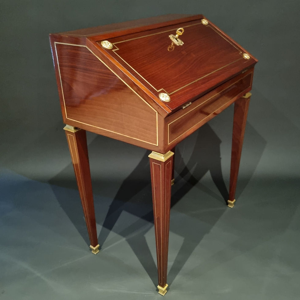Miniature : Charles Joseph Lemarchand, Bureau de pente estampillé d'époque Directoire.